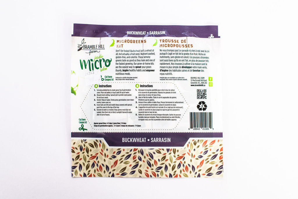 Micro Garden Microgreens Kit - Buckwheat