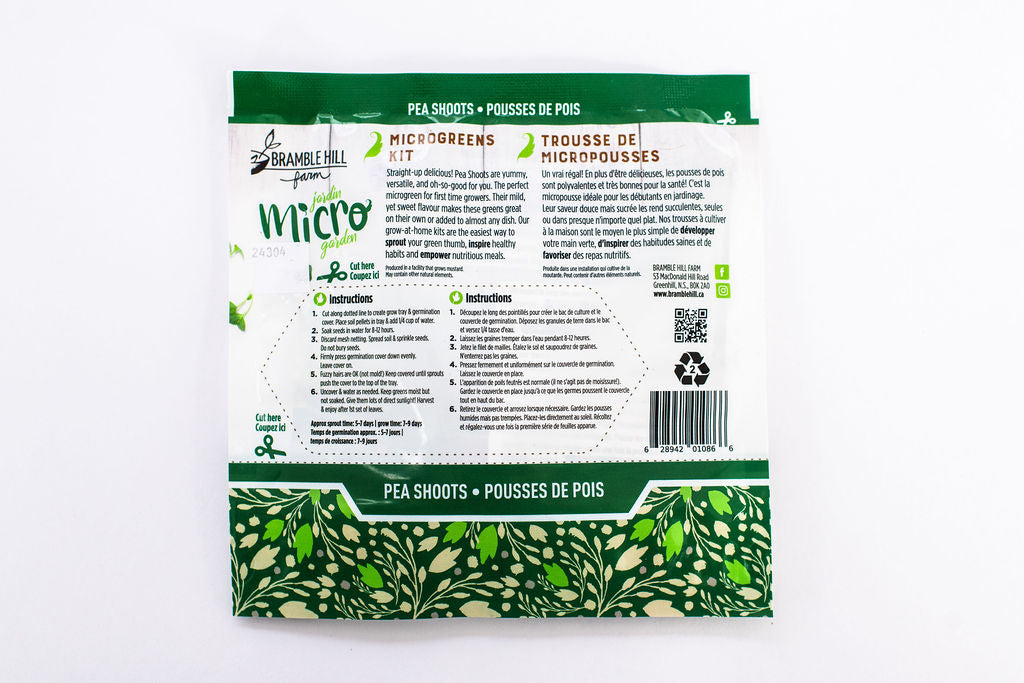 Micro Garden Microgreens Kit - Pea Shoots