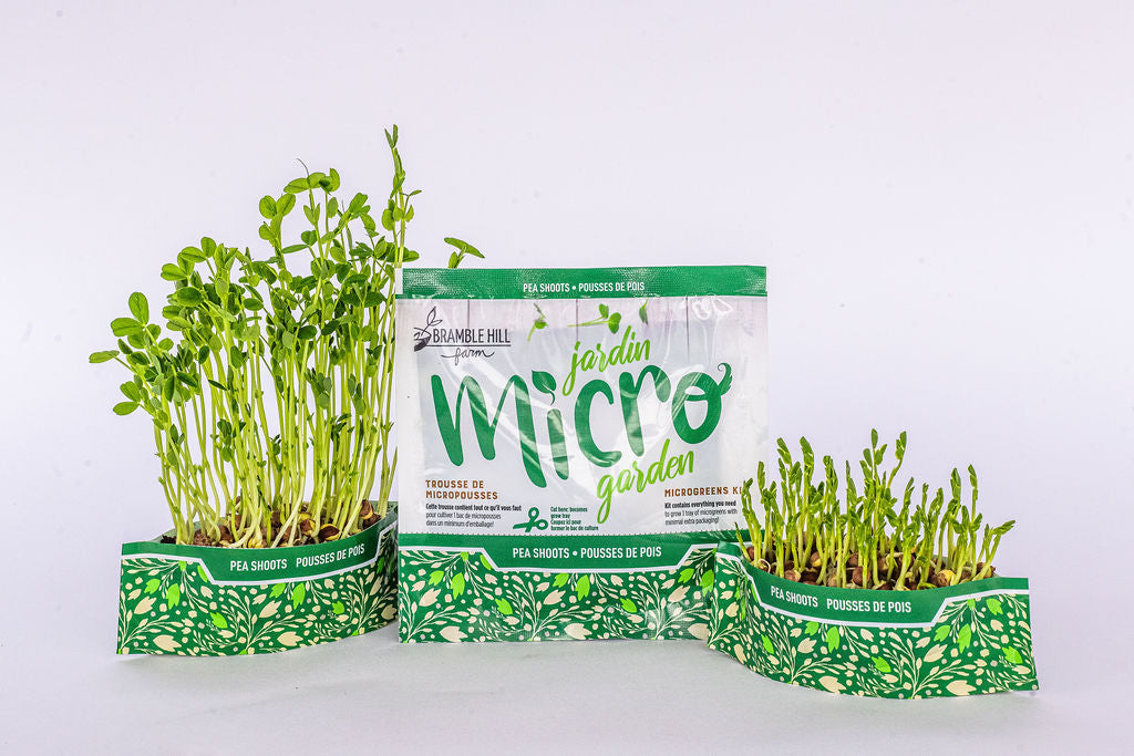 3 pack - Micro Garden Microgreens Kits - Radish, Broccoli & Pea shoots.