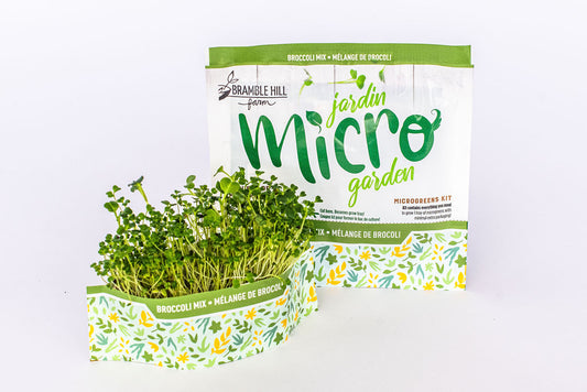 3 Pack - Micro Garden Microgreens Kits - Radish, Broccoli, & Pea Shoots