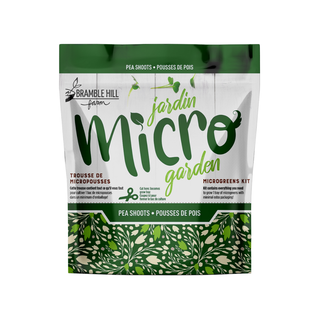 3 pack - Micro Garden Microgreens Kits - Radish, Broccoli & Pea shoots.