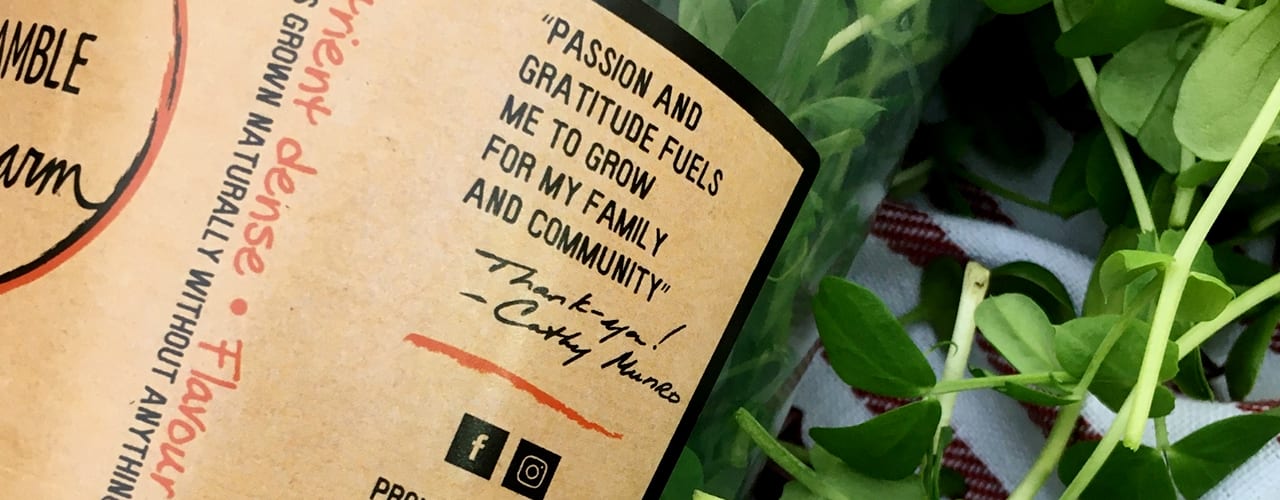 Bramble Hill Farm gratitude banner