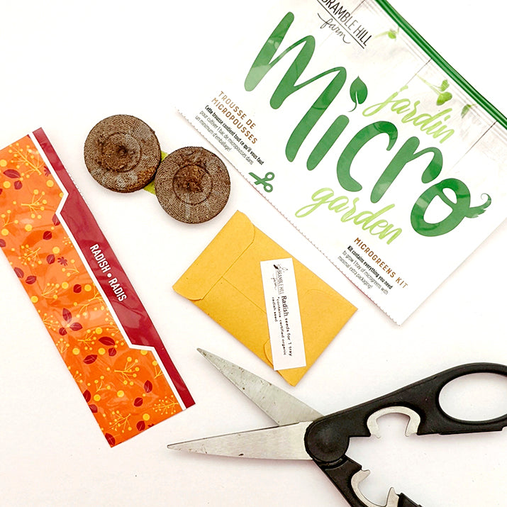 Bramble Hill Farm micro gardens for microgreens