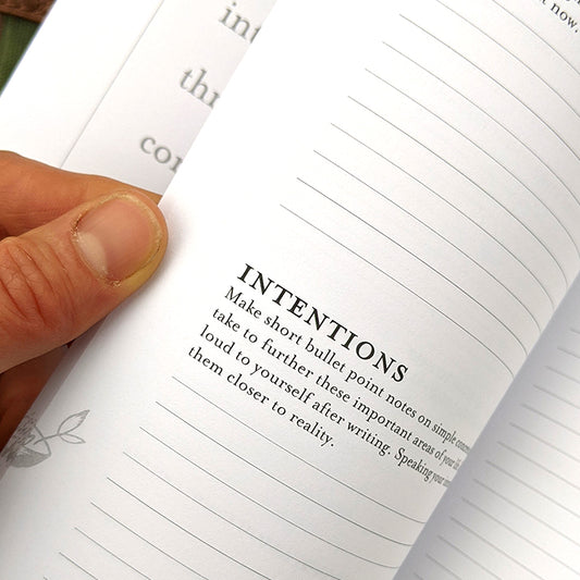 Bramble Hill Farm intentions journal inside page
